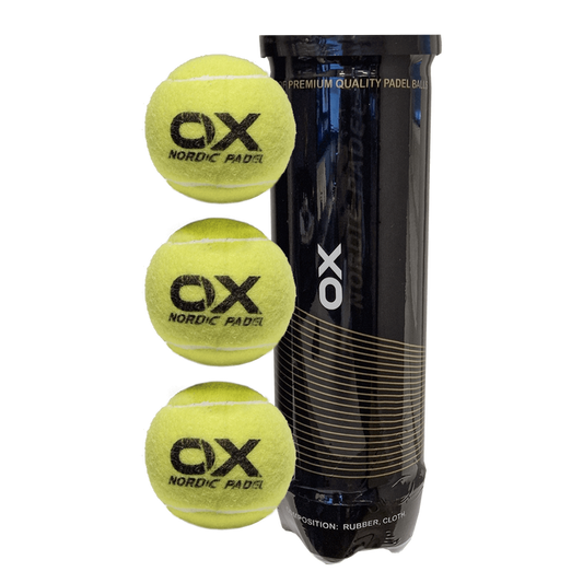 OX PADEL RACKET TENNIS BALLS PACK OF 3