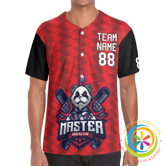 Panda Masters Unisex Baseball Jersey-ShopImaginable.com