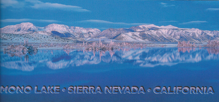 Panoramic Mono Lake Winter Postcard