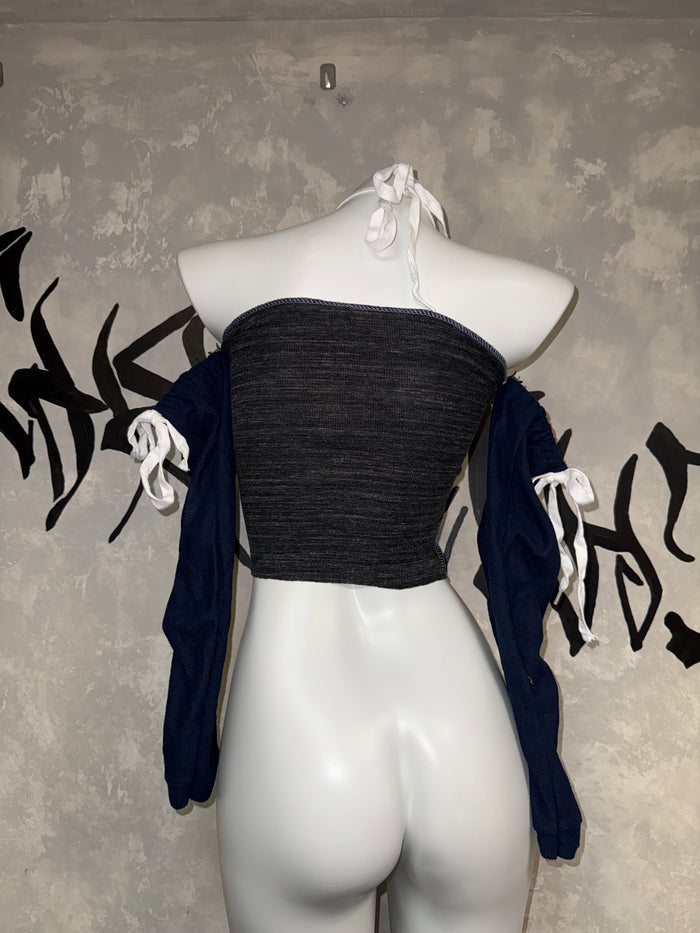 Patchwork Remake Girl Top（Two-piece）