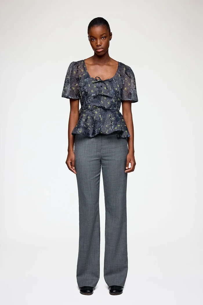Peplum Blouse in Shibori Organza Shirts & Tops Ganni