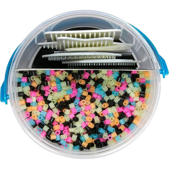 Perler: Glow in the Dark: Fused Bead Bucket Kit