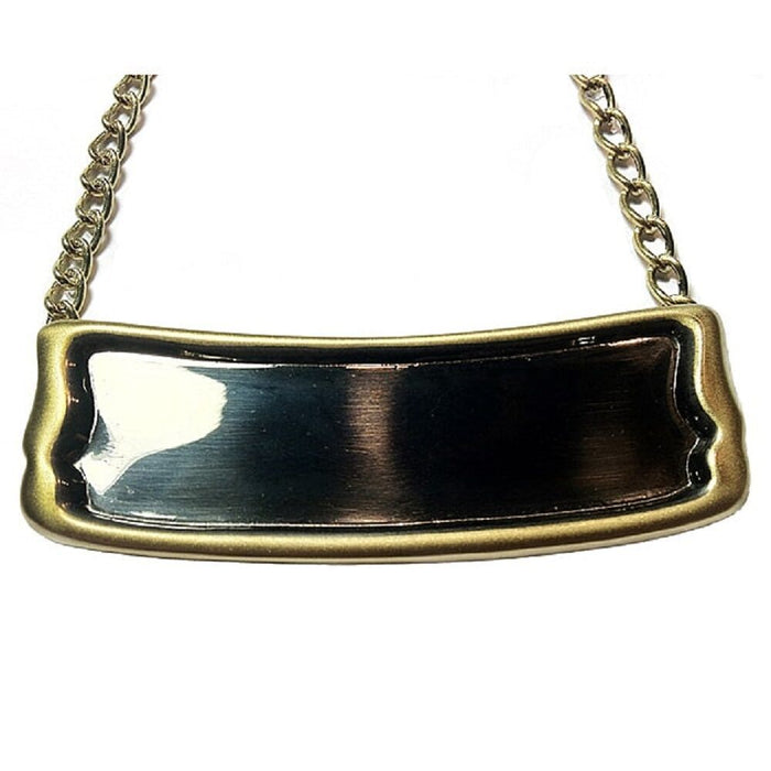 Personalized Brushed Brass Name-Plate Medallion for 6"/7" Size Cremation Urns