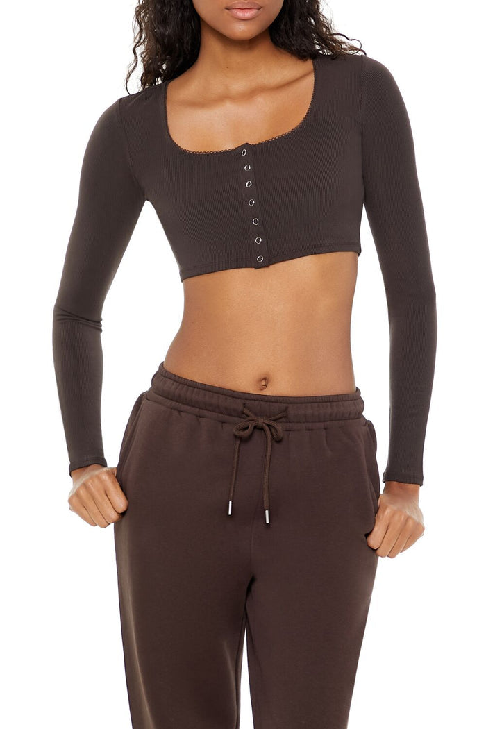 Picot-Trim Crop Top
