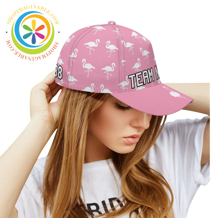 Pink Flamingo Baseball Hat