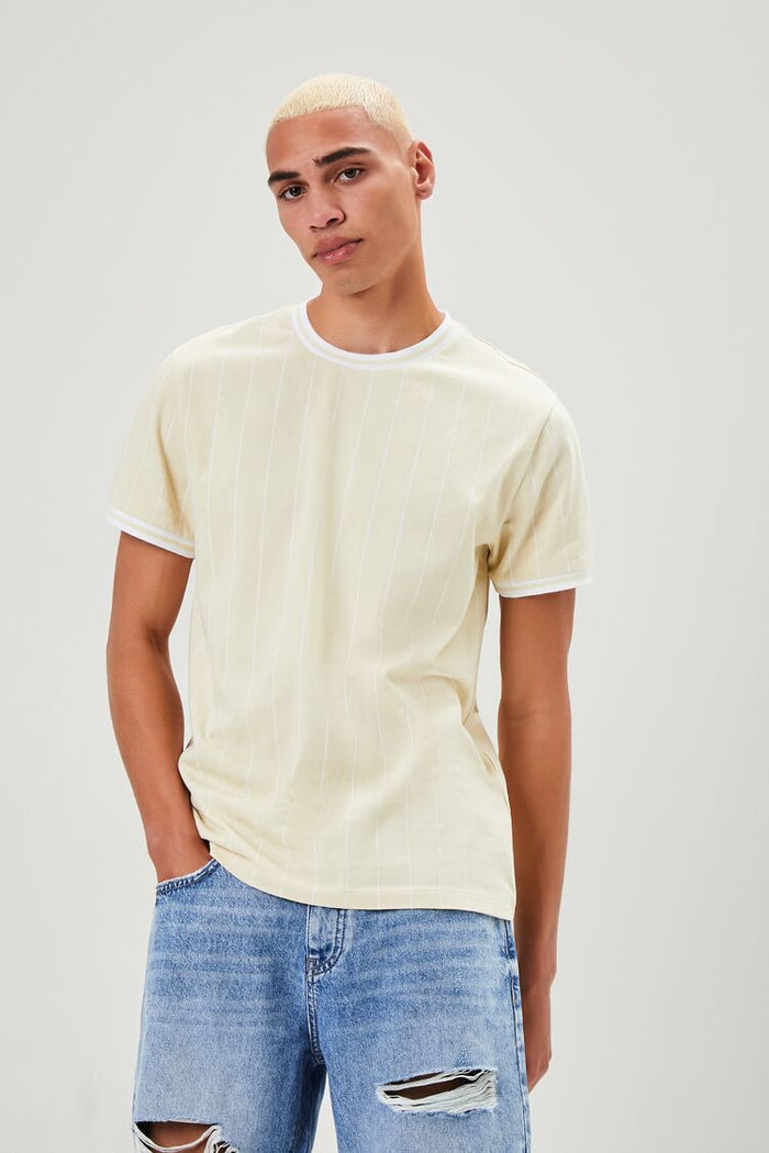 Pinstriped Ringer Tee