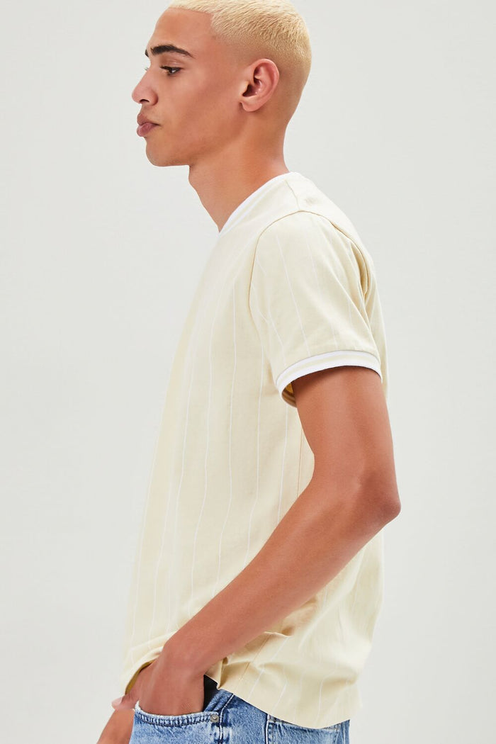 Pinstriped Ringer Tee