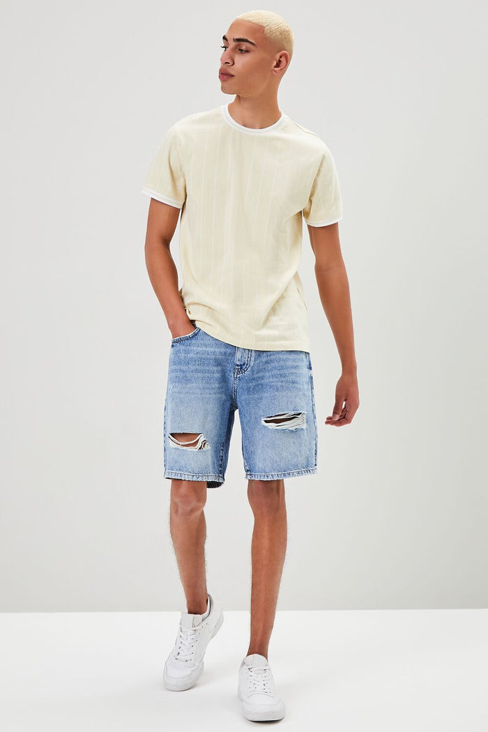Pinstriped Ringer Tee