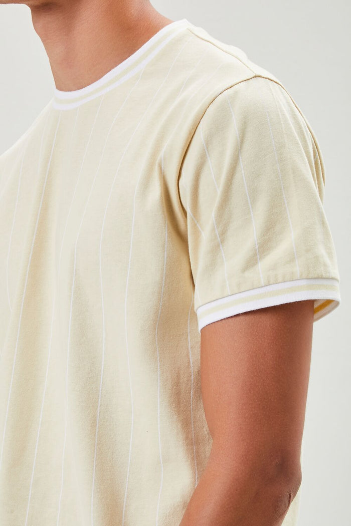 Pinstriped Ringer Tee