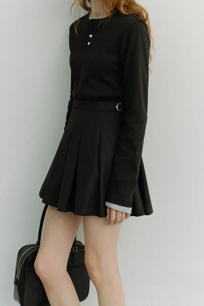 Pleats Mini Skirt Skirts Dunst