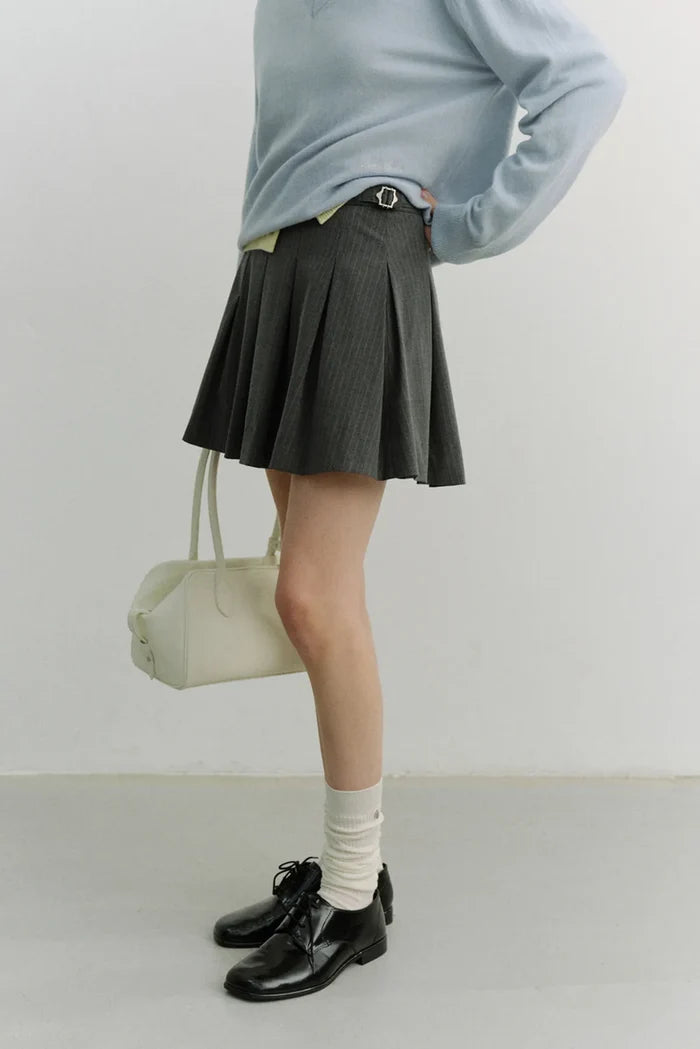 Pleats Mini Skirt Skirts Dunst