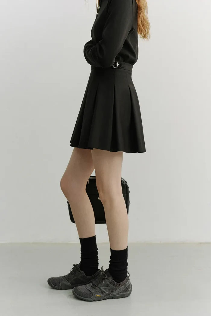 Pleats Mini Skirt Skirts Dunst