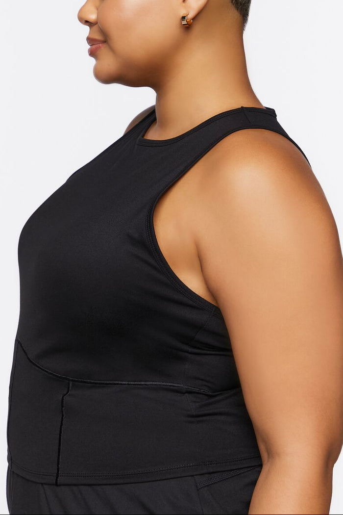 Plus Size Active Cropped Tank Top