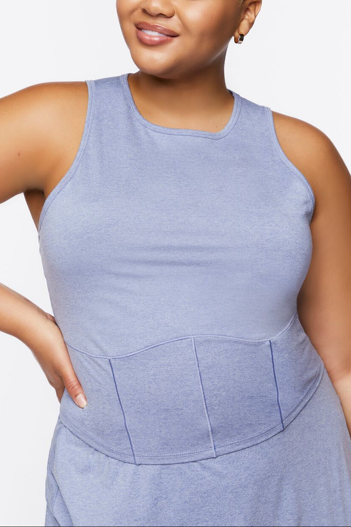 Plus Size Active Cropped Tank Top