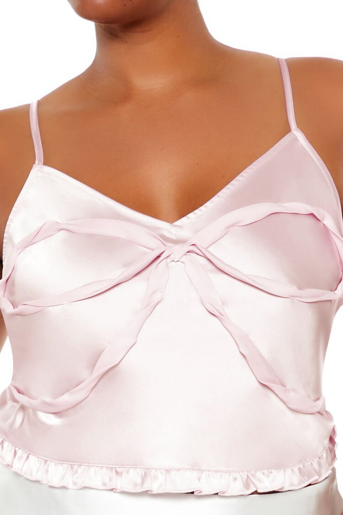 Plus Size Bow Cropped Cami