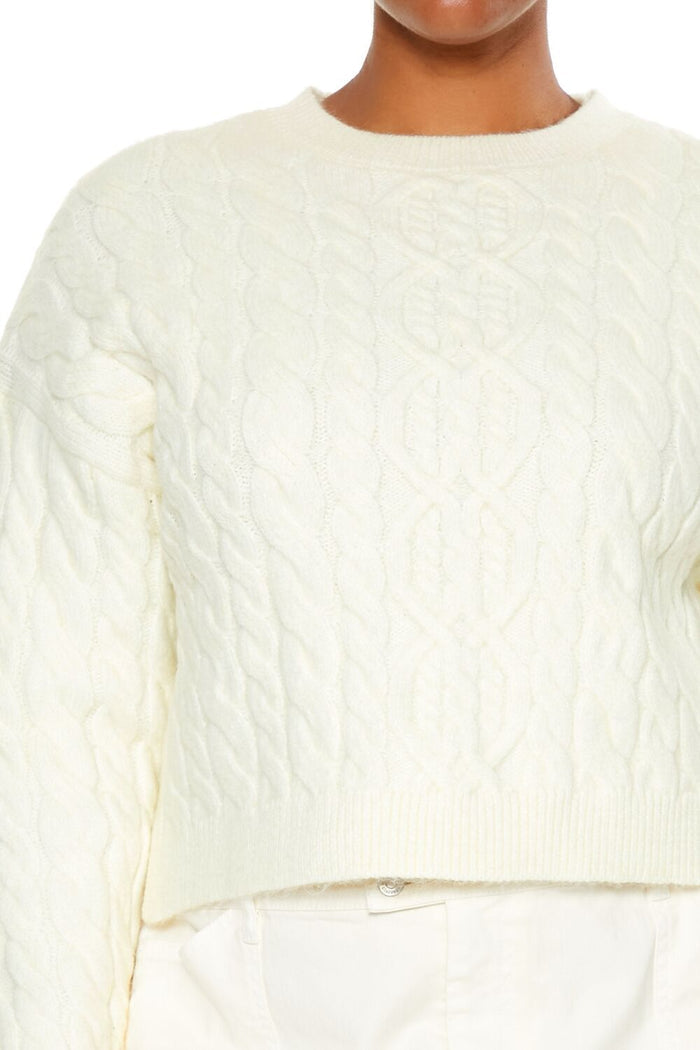 Plus Size Cable Knit Sweater
