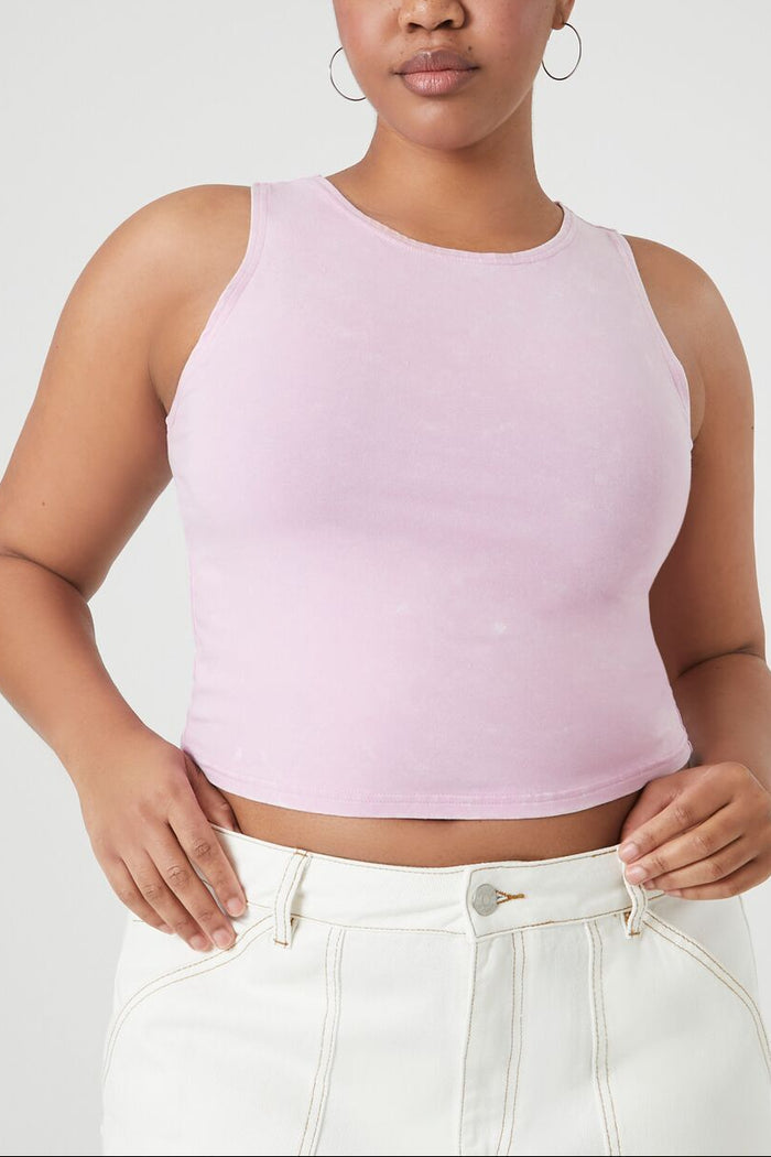 Plus Size Cropped Tank Top