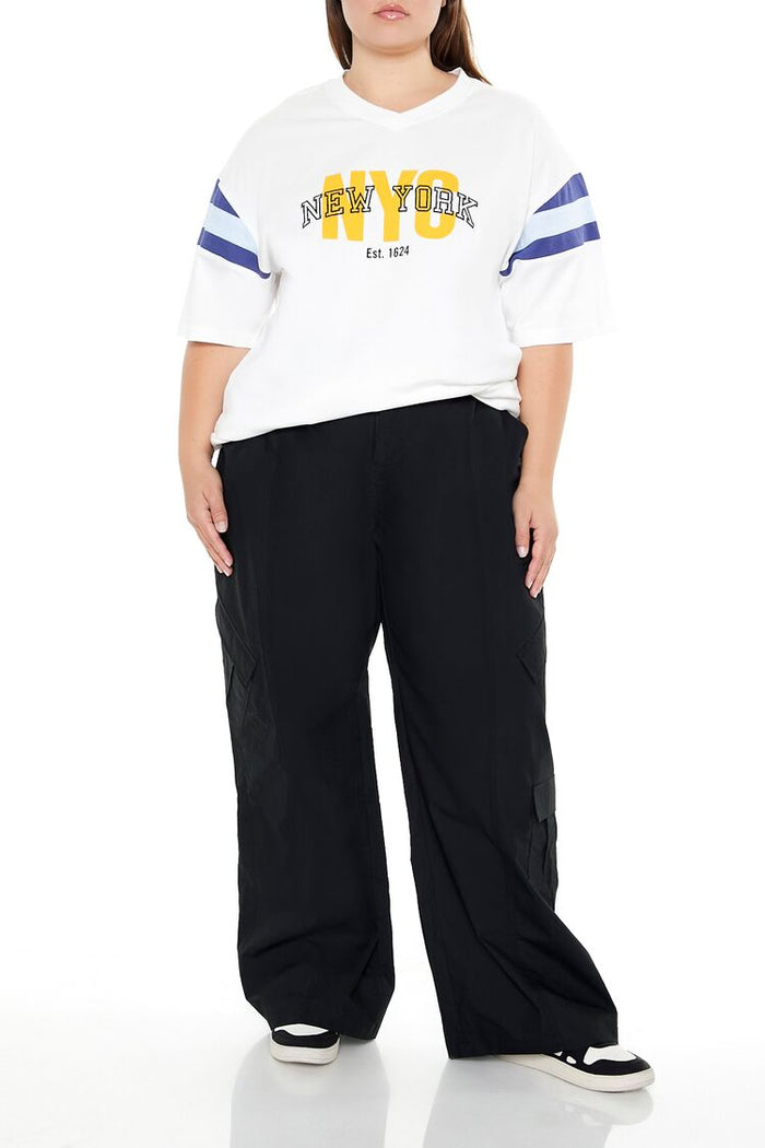 Plus Size Striped New York Tee