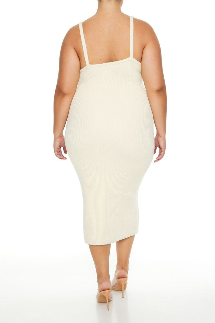 Plus Size Sweater-Knit Midi Dress