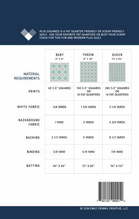 Plus Squared Quilt Pattern - Quilty Love