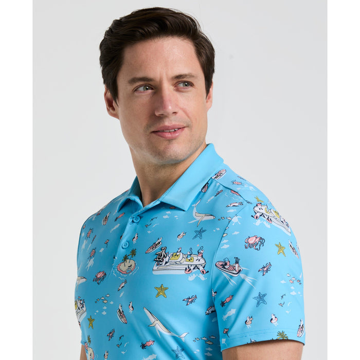 POLO ORIGINAL PENGUIN PETE N THE BOAT PRINT GOLF