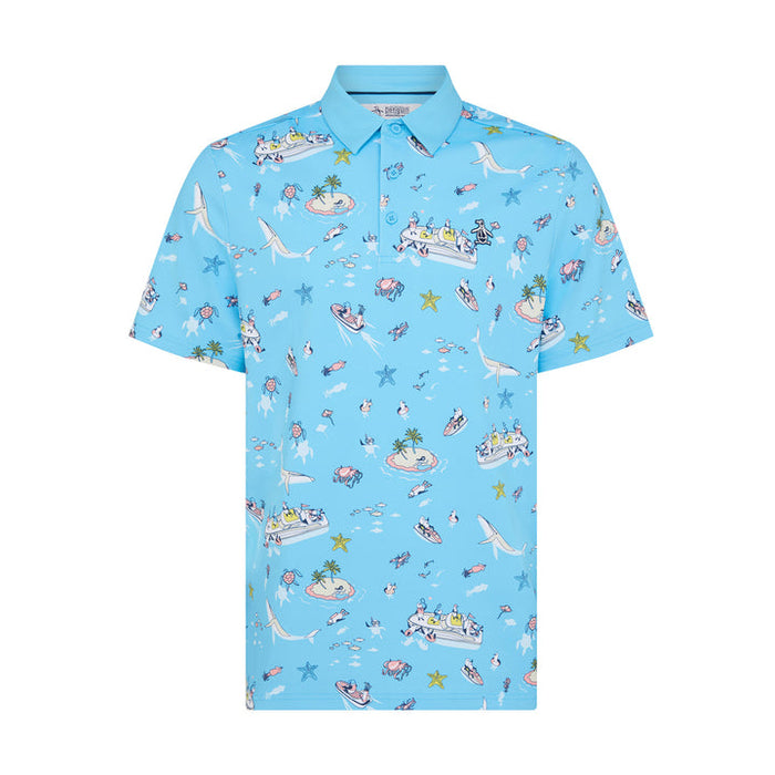 POLO ORIGINAL PENGUIN PETE N THE BOAT PRINT GOLF