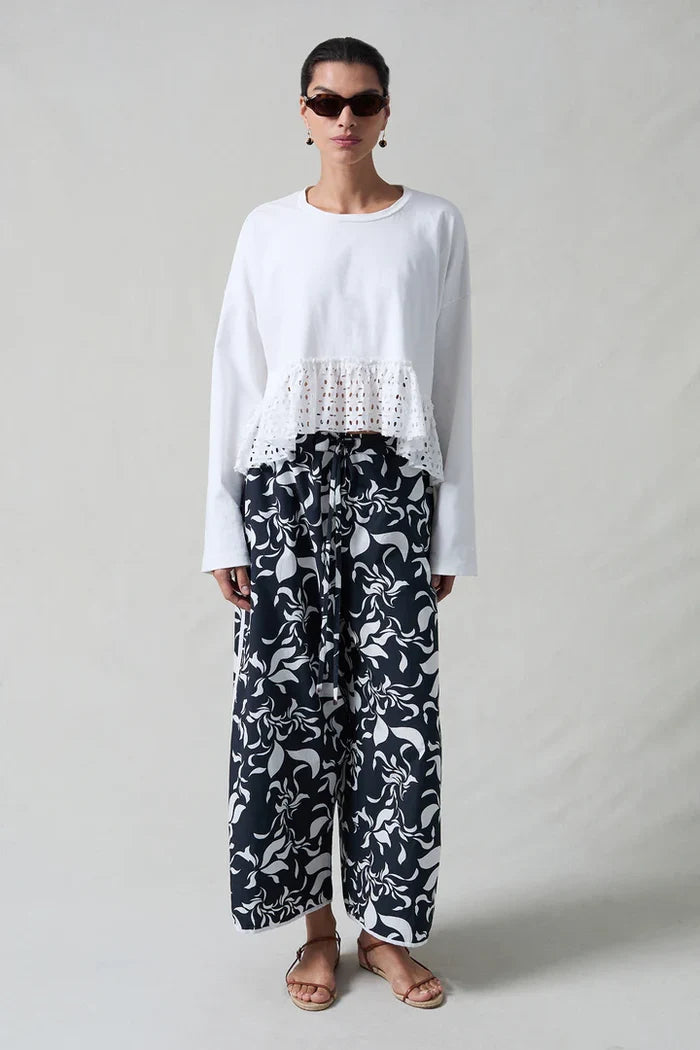 Poplin Track Pant Kona Print Pants Chan Luu