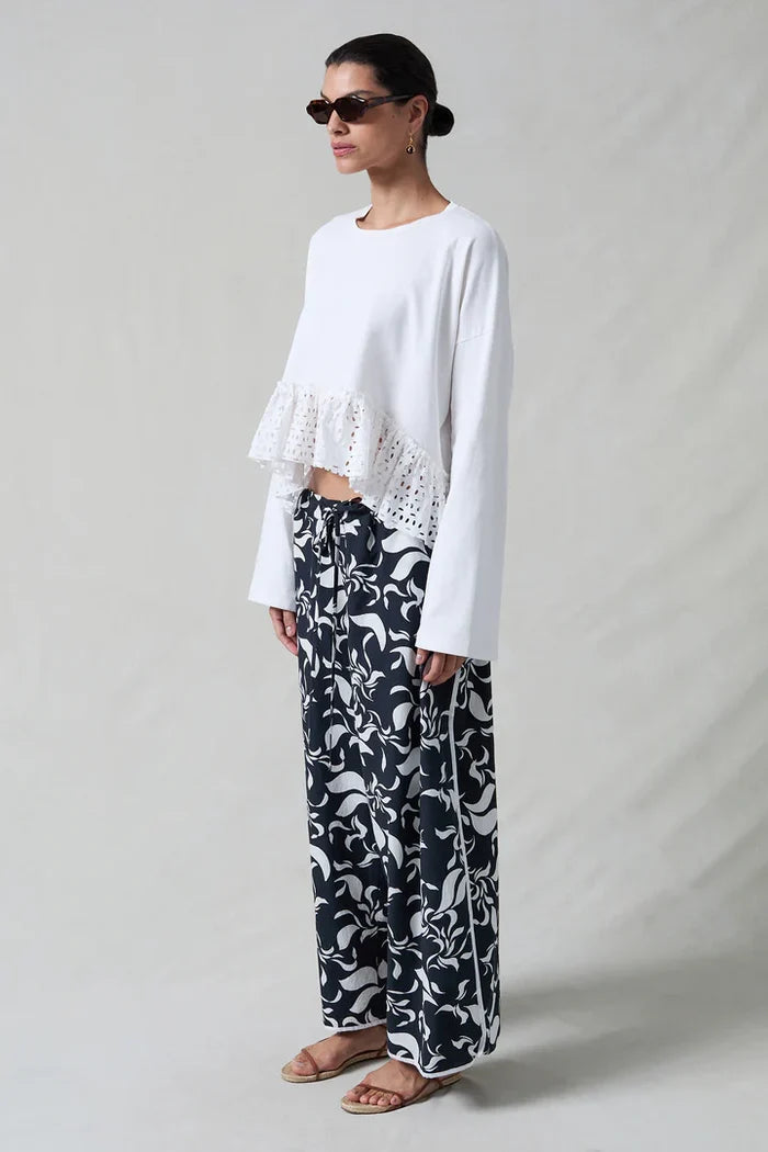 Poplin Track Pant Kona Print Pants Chan Luu
