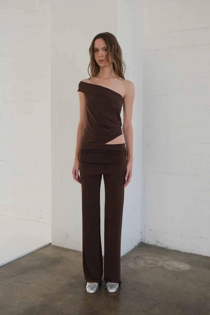 Porto Pant Pants Geel