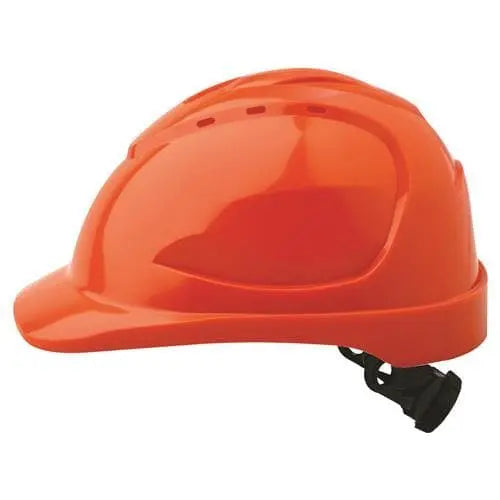 Pro Choice Hard Hat (V9) - Vented, 6 Point Ratchet Harness  - HHV9R PPE Pro Choice ORANGE