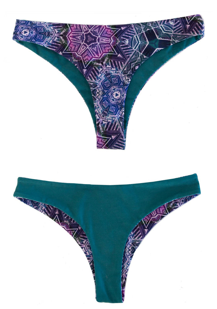 PURPLE HAZE - Reversible CHEEKY BIKINI BOTTOMS Cheeky Bikini Bottoms Chance Loves Swim XS