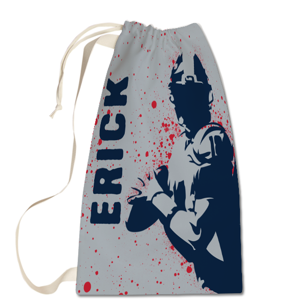 Large / Navy Red & Gray