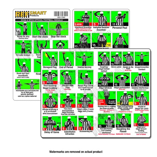 Ref Smart Color Plastic Football Signal Card
