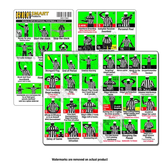 Ref Smart Color Plastic Football Signal Card