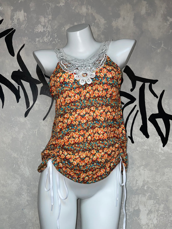 Remake Fairy Lace Drawstring Top