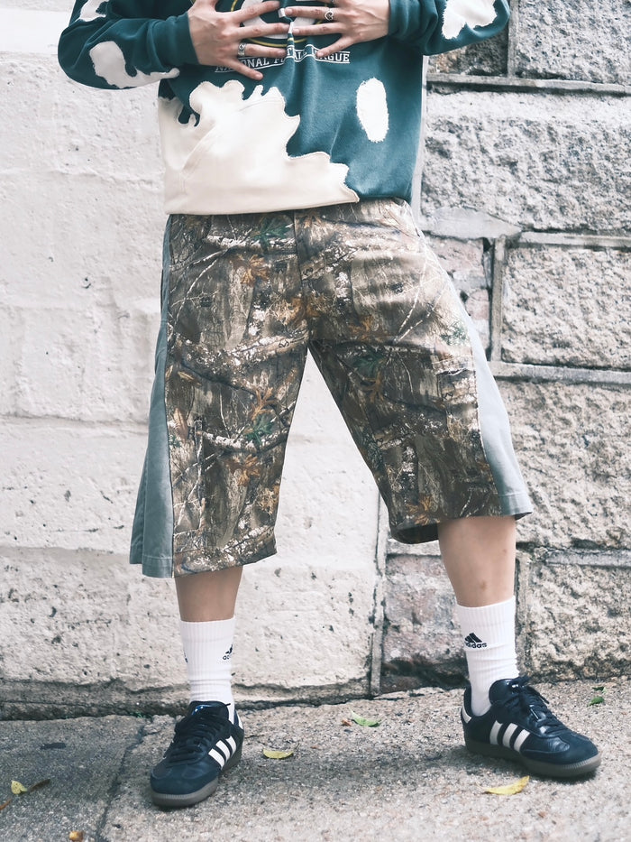 Remake Wild-printed Jorts 34”