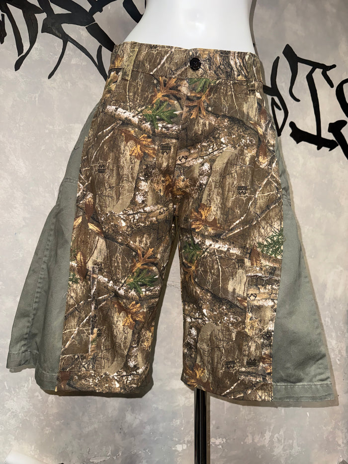 Remake Wild-printed Jorts 34”