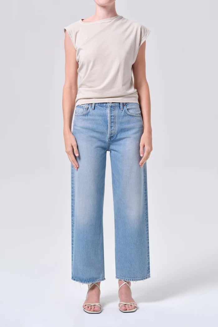 Ren Jean: High Rise Wide Leg Jeans AGOLDE