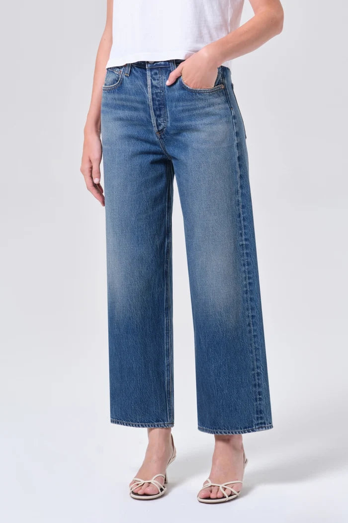 Ren Jean: High Rise Wide Leg Jeans AGOLDE