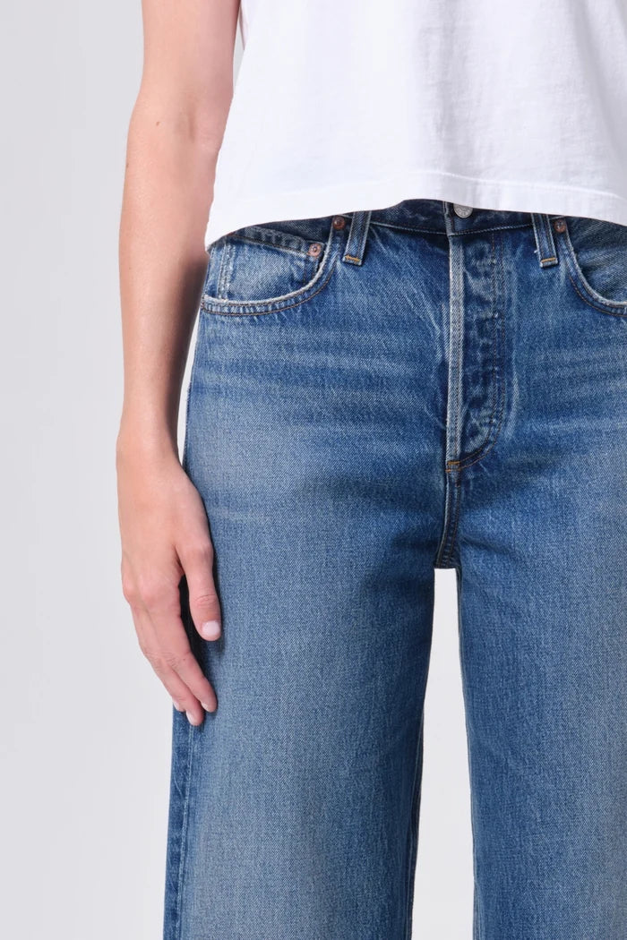 Ren Jean: High Rise Wide Leg Jeans AGOLDE