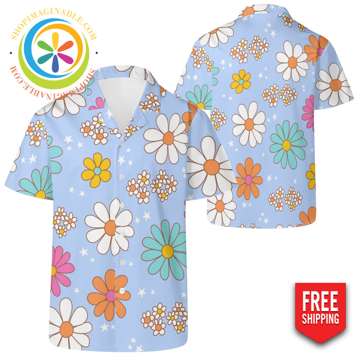 Retro Summer Hawaiian Casual Shirt-ShopImaginable.com