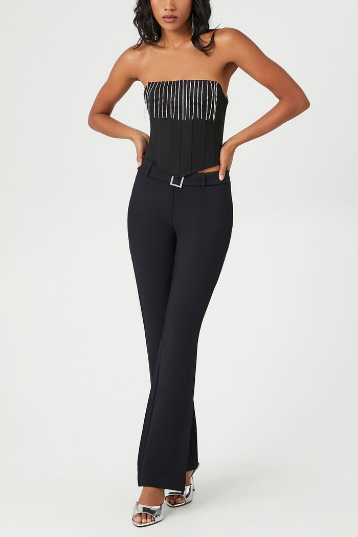 Rhinestone Fringe Tube Top