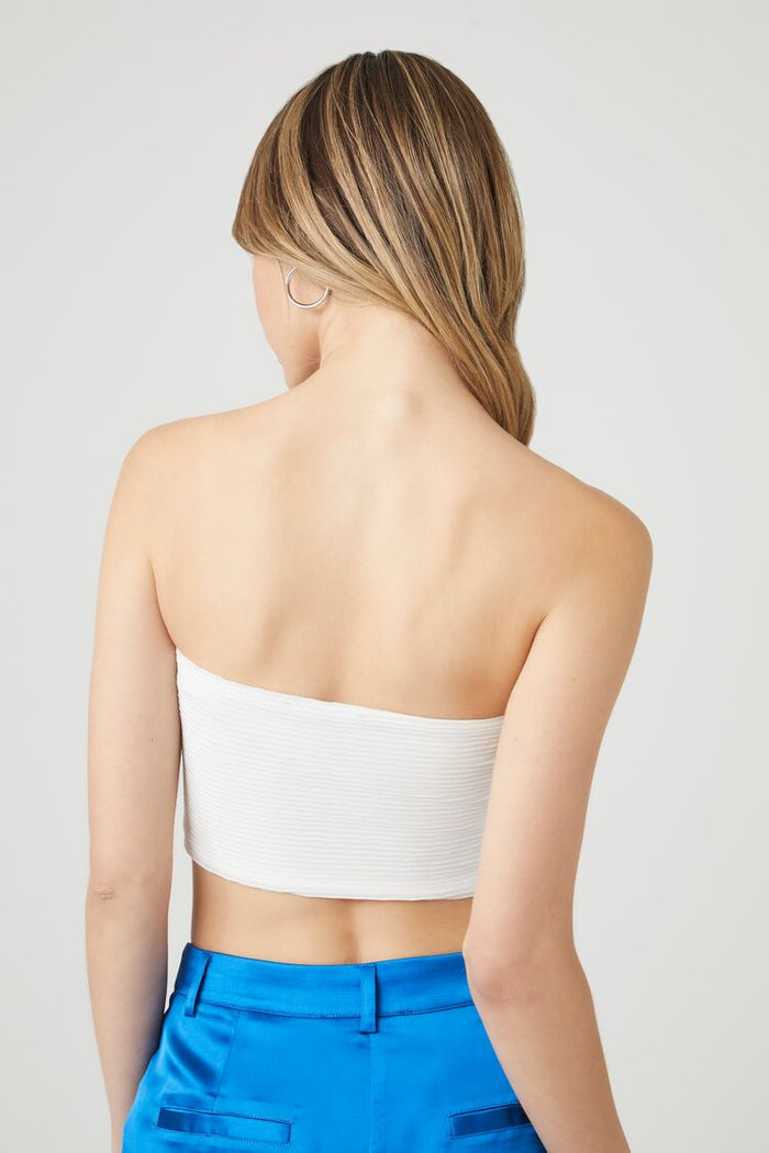 Rib-Knit Cropped Tube Top