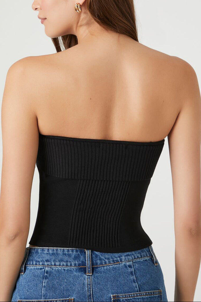 Ribbed Knit Tube Top