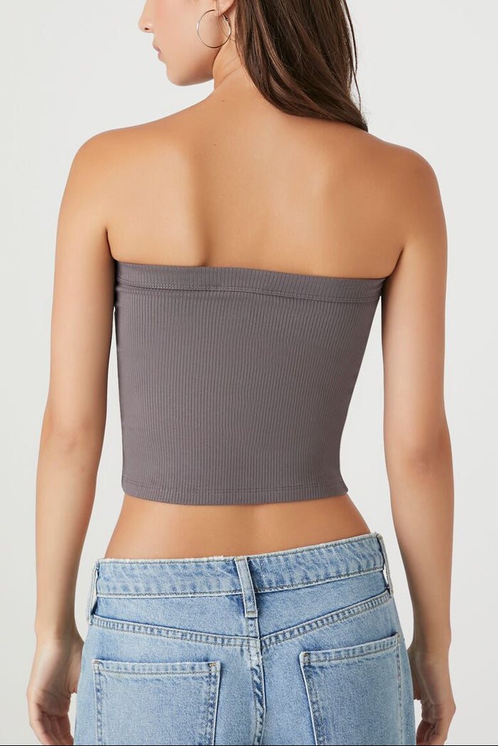 Ribbed Knit Tube Top