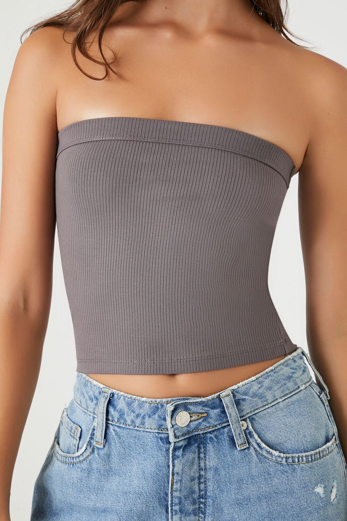 Ribbed Knit Tube Top