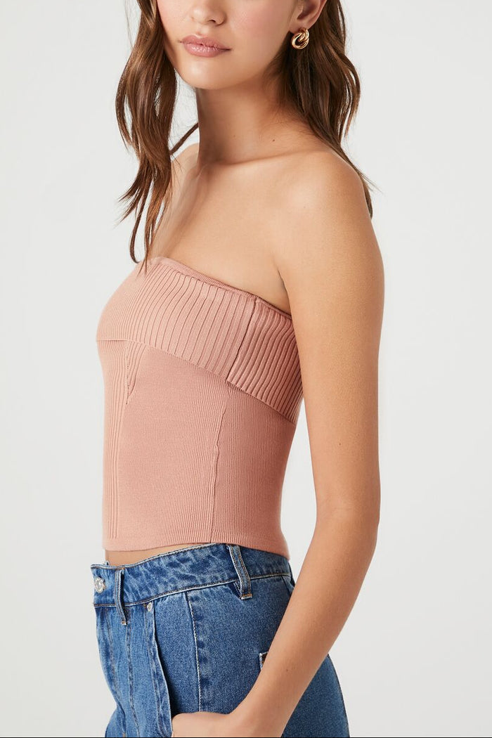 Ribbed Knit Tube Top