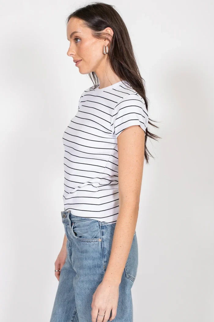 Ribbed Tee T-Shirts Brunette the Label