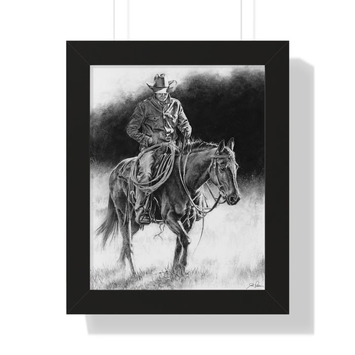 "Ridin' for the Brand" Framed Paper Print