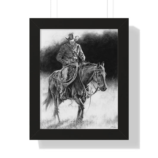 "Ridin' for the Brand" Framed Paper Print